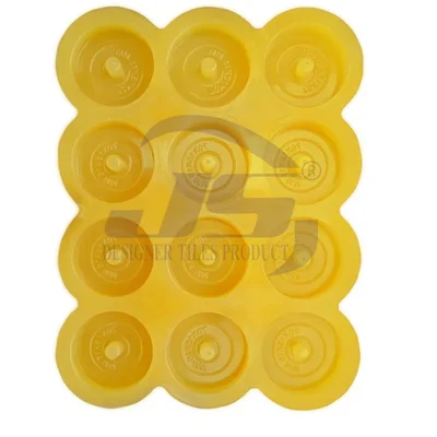 JS DESIGNER 12 Cavaty Rubber Cover Block Mould in 70 x 15 x 15.MM