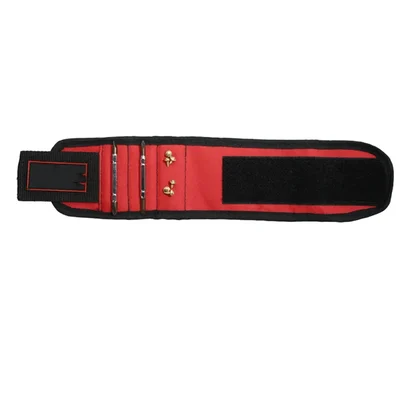 Gramstrong 12 Inch Red 6 Magnets Magnetic Wrist Band Screws Holder