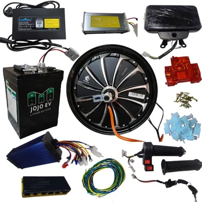 12 Inch 1200W Drum Hub Motor Kit with 60V 30 Amp Charger & Multi-Volt Controller