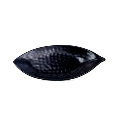 Premium Melamine Petal Platter 12x6x2 Inch Pack of 2 Serving Appetizers
