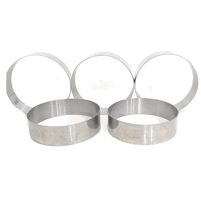 Premium Quality 12pcs, 12 inch x 1 inch Burger Ring Moulds, Galvanized Iron Sheet 