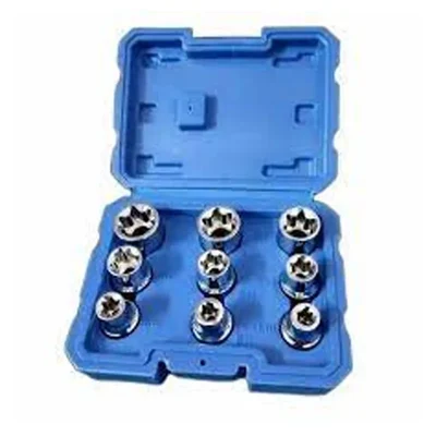 De Neers 1/2 inch drive E-socket sets - 9 Pcs set (DN-7001)