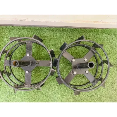 Made in India 12 Inch Special Iron Wheel With Tyre Holder For 5 to 9 HP Petrol Power Weeder / Tiller