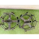 Made in India 12 Inch Special Iron Wheel With Tyre Holder For 5 to 9 HP Petrol Power Weeder / Tiller