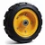 Heavy Duty 300 x 75 MM / 12 x 3 Inch High Quality Solid Rubber Wheel Without Ball Bearing(Capacity-275 Kg)