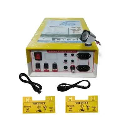 Urja Agricare Premium Quality 12 KV Power Plus Zatka Machine for 50 Acre With Cables, Siren and 2 Piece Warning Plates