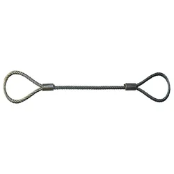 MAHADEV 12 mm 3 Meter Wire Rope Sling, 1700 kg load capacity,6x19 Steel Core For Lifting, Rigging and Material Handling