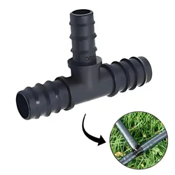 SUJAY 12 mm Barbed Tee Connector ,For Drip irrigation  (Pack of 200)