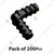 SUJAY 12mm Elbow Connector of Online Pipe for Drip Irrigation(Pack of 200 Pcs)