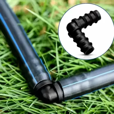 SUJAY 12mm Elbow Connector of Online Pipe for Drip Irrigation(Pack of 200 Pcs)