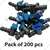 SUJAY 12mm Tap Connector of Online Pipe for Drip Irrigation (Pack of 200)
