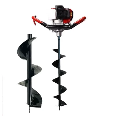 SPEAR  52 cc 2 Stroke Earth Auger / Post Hole Digger Machine With 6 & 12 Inch Bit