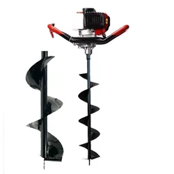 SPEAR  52 cc 2 Stroke Earth Auger / Post Hole Digger Machine With 6 & 12 Inch Bit