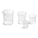 WKM 12pcs Beakers of 50ml,100ml, 250ml, 500ml Capacity, Polypropylene Material