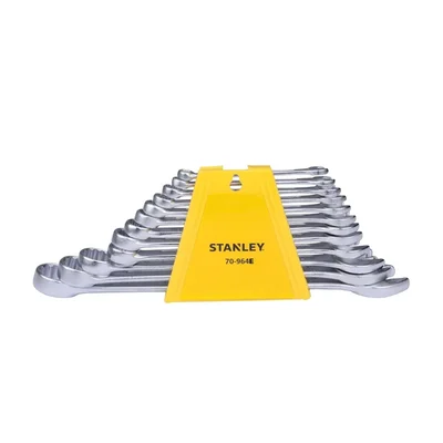 Stanley 12 pcs 6 - 22 mm Chrome Vanadium Steel Combination Spanner Set (70-964E)