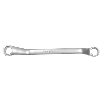 Polymak 12-Piece CR-V Steel Double Ring Spanner Set with 6mm to 32mm Sizes & Corrosion-Resistant Finish, HT-P-DRS-12SET