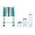 Total 12.5 Feet / 3.8 Meter 150 Kg Load Capacity 12 Step Aluminium Telescopic Ladder (THLAD08121)