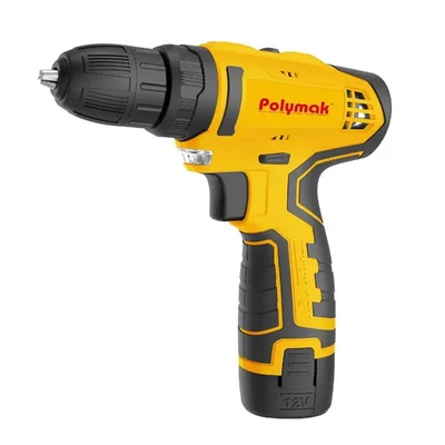 Polymak 12V 1300RPM 22Nm Cordless Drill Driver Workshop PM-CDD-12V-2B