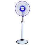Alfalite DC Delux 24W DC Solar Pedestal Fan, 12 Inch Sweep & Adjustable Height