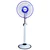 Alfalite DC Delux 24W DC Solar Pedestal Fan, 12 Inch Sweep & Adjustable Height