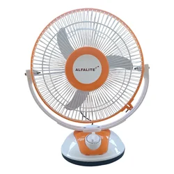 Alfalite AP Classic - 1 24W DC Solar Table Fan, 12 Inch Sweep For Indoor and Outdoor Usage