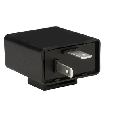 Premium Quality 12V 2-Pin LED Box Flasher Relay for Bike Turn Signals, Hyper Flash Fix