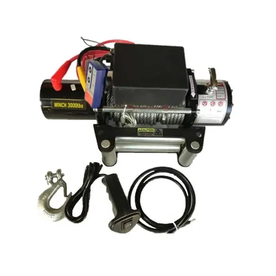 Nutronics 3000LBS 12V DC Steel Cable Off-Road ATV UTV Recovery Electric Winch