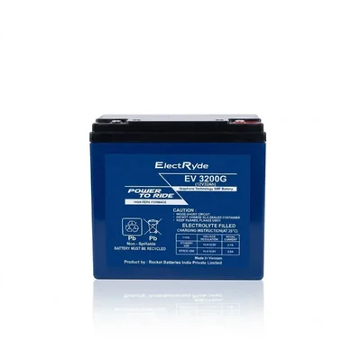 ElectRyde 12V 32Ah High Performance Graphene Technology SMF Lead Acid EV Battery by Rocket