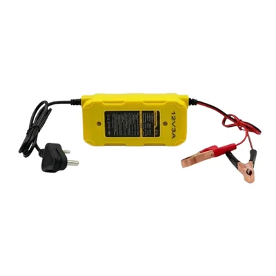 Premium Quality 12V 3A 55W Portable Car and Bike Battery Charger with Alligator Clips