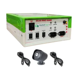 Heavy Duty 12 KV Solar Zatka Machine with Cables, Battery Connector and Internal Siren