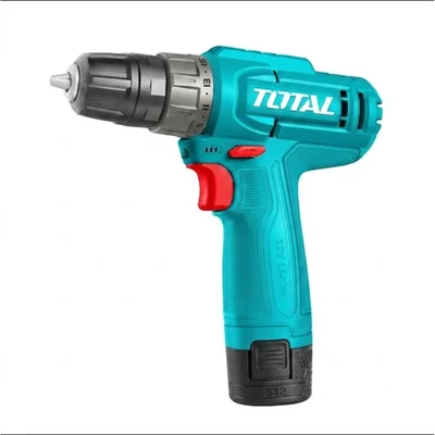 TOTAL 12V 20Nm Cordless Lithium-Ion Drill Driver with USB Type-C 1.5Ah Battery & 15+1 Torque Settings TDLI12456