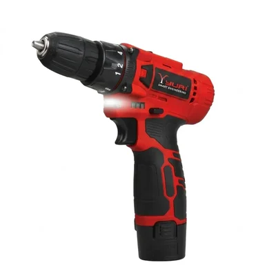 Yuri 12V 1.5Ah Cordless Drill Driver - 28Nm Torque Multi-Speed Power Tool for Steel & Wood YR-CD2002