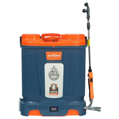 Neptune Double Motor, 12V, 12Ah, 18 liter Battery Sprayer Ideal For Agiculture | Silver Pro-13 +