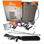  Indigo Orange 12V 16AH Battery Sprayer with Black Trigger, Iron Hook Belt, Motor and other accessories for Agriculture Use