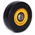 Heavy Duty 150 x 50 MM / 6 x 2 Inch 130 Kg Load Capacity Rubber Wheel ( C.I + Wheel ) Without Ball Bearing ( Pack Of 2 )