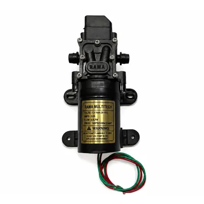 Heavy Duty 12V Diaphragm Water Pump Sprayer, motor thread 6.6 LPM Flow, 140 PSI Pressure, Thermal Protected