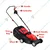 Leo 1200 watt 13 inch (330 mm) Electric Lawn Mower for Trimming/Cutting Grass | ZF6124