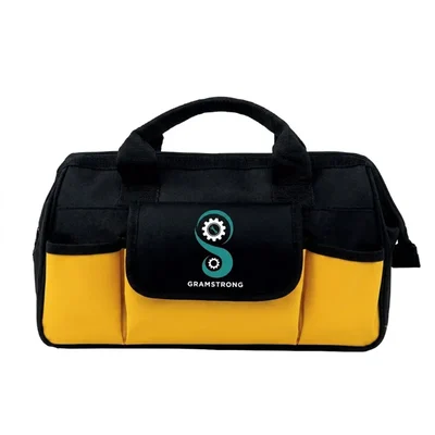 Gramstrong 13 Inch 7 Pockets Waterproof Canvas Tool Bag With Flap