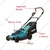Makita DLM330SM, 13 Inch 18V Li-ion Battery Operated Cordless Lawn Mower With Battery & Charger