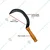 13 inch Curved Pruning Saw with Fiber Handle with Super Sharp Teeth, Handsaw Light weight for Grass Cutting