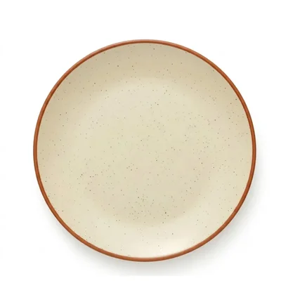 13 Inch Urmi Buffet Dinner Plates with Dual Tone Finish (Pack of 4)