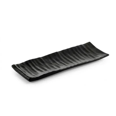 Premium 13x6x2 Inch Matt Bamboo Platter Pack of 2 Durable Rectangular Food Serving Tray