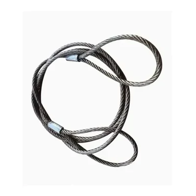 MAHADEV 13 mm 4 Meter Wire Rope Sling, 1950 kg load capacity,6x19 Steel Core For Lifting, Rigging and Material Handling