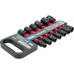 FORSAGE 13-Piece 1/2" Drive Metric Deep Impact Socket Set 6-Point Flank Drive (F-4139MPB)