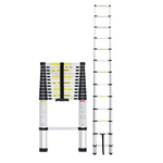 Heavy Duty 13-Steps (12.5 feet/3.8 Meter) Single Side Aluminium Telescopic Ladder 