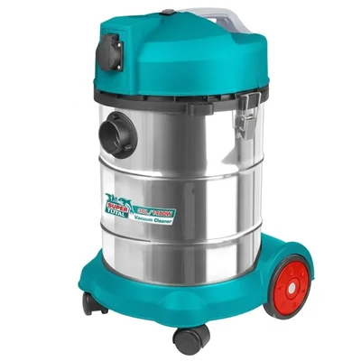 TOTAL 1400W 30L Wet and Dry Vacuum Cleaner with Power Tools Socket & HEPA Filter TVC14301
