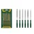 Jadever 140mm x 3mm Plastic Coated Handle 6 Pcs Needle File Set JDSF1606