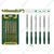 Jadever 140mm x 3mm Plastic Coated Handle 6 Pcs Needle File Set JDSF1606