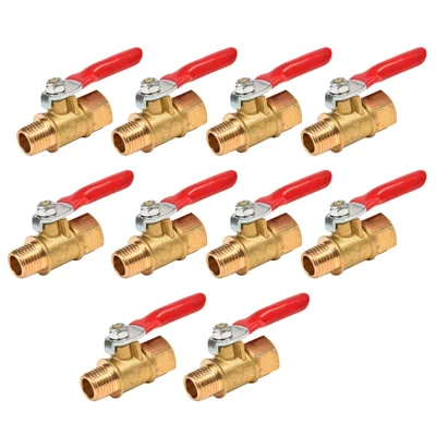 10 Pcs Of 1/2 Inch Male x 1/4 Male Ball Valve For HTP Pump