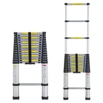 Heavy Duty 15-Steps (14.5 Feet/4.4 Meter) Single Side Telescopic Ladder 